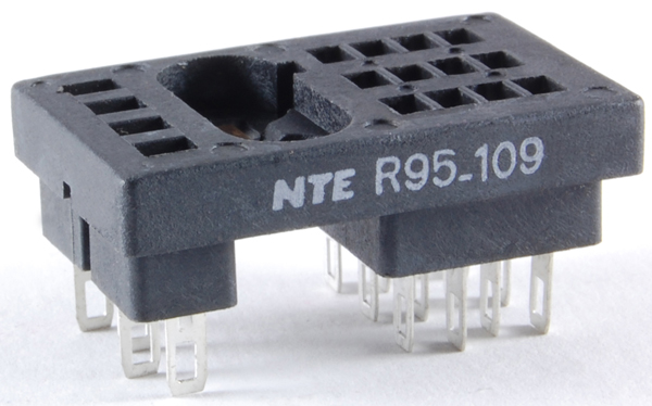 Relays, Contactors | Relay Socket Panel Mounts | NTE ... 11 pin cube relay wiring diagram 